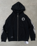 Black zip-up hoodie - Chrome Hearts