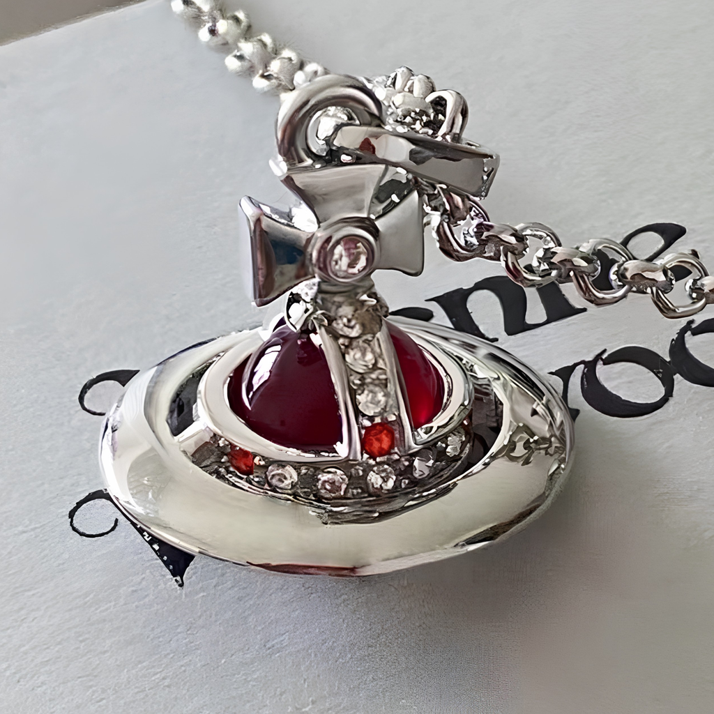 Vivienne Westwood Red Orb Necklace