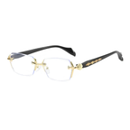 Gold Chrome Rimless Glasses