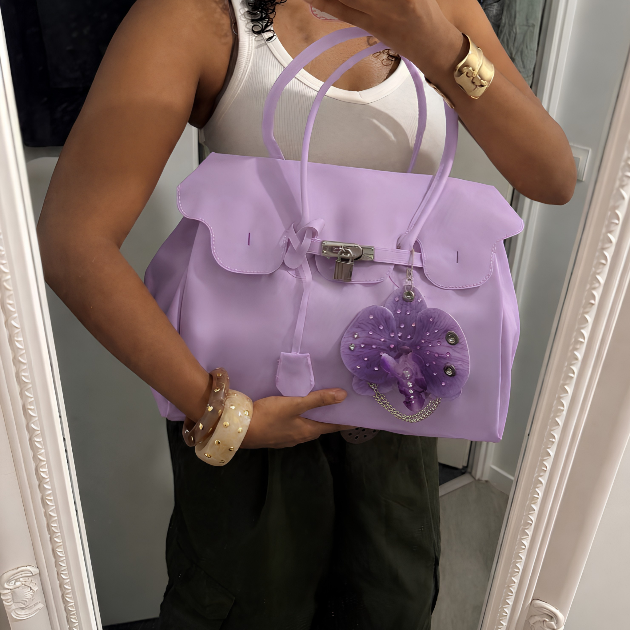 Violet Bloom Jelly Bag