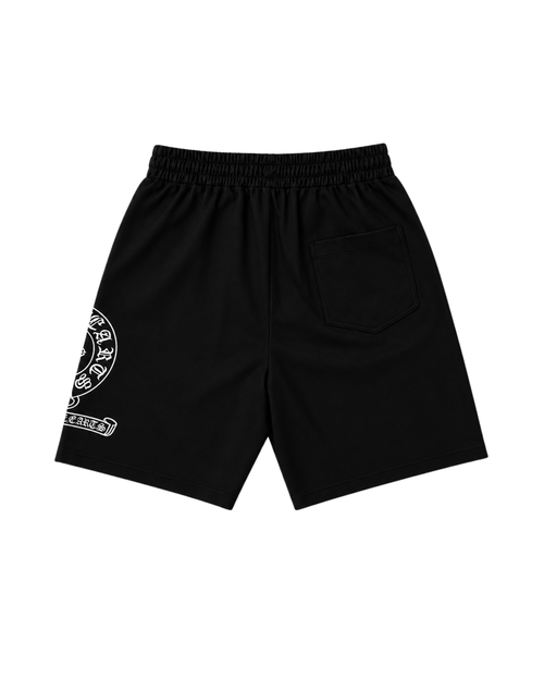 Black/Creamy White shorts - Chrome Hearts