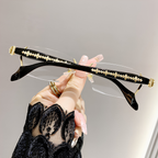 Gold Chrome Rimless Glasses