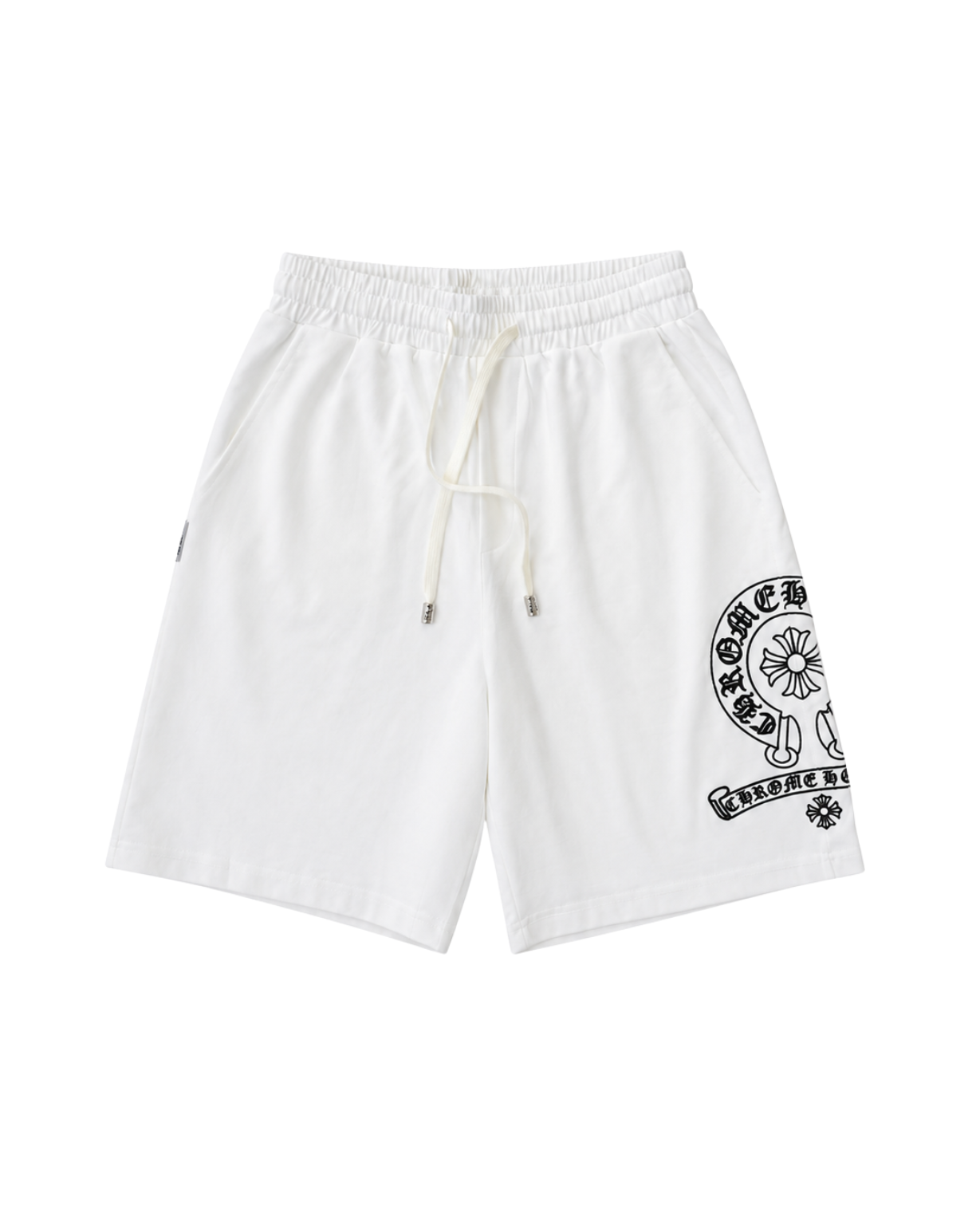 Black/Creamy White shorts - Chrome Hearts