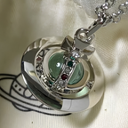Vivienne Westwood Light Green Orb Necklace