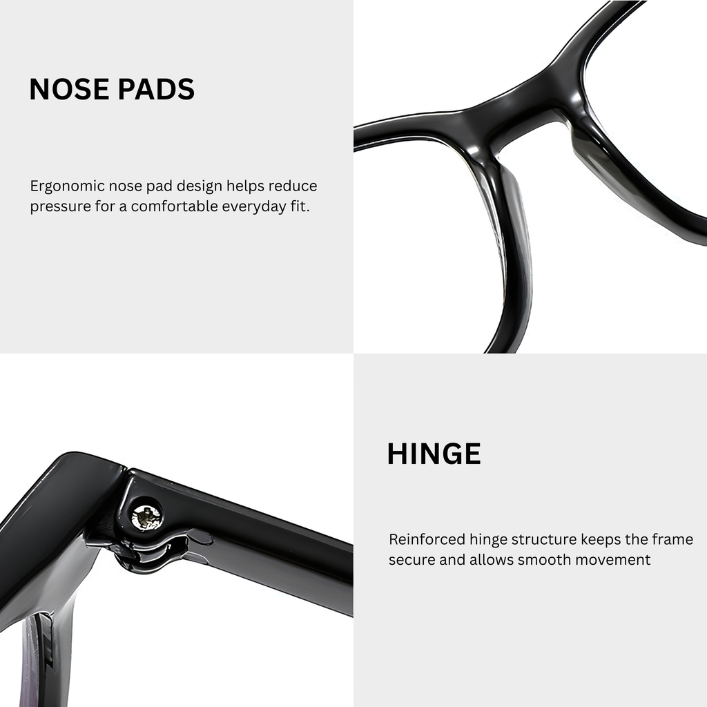 BlueGuard Glasses- Black