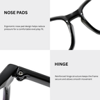 BlueGuard Glasses- Black