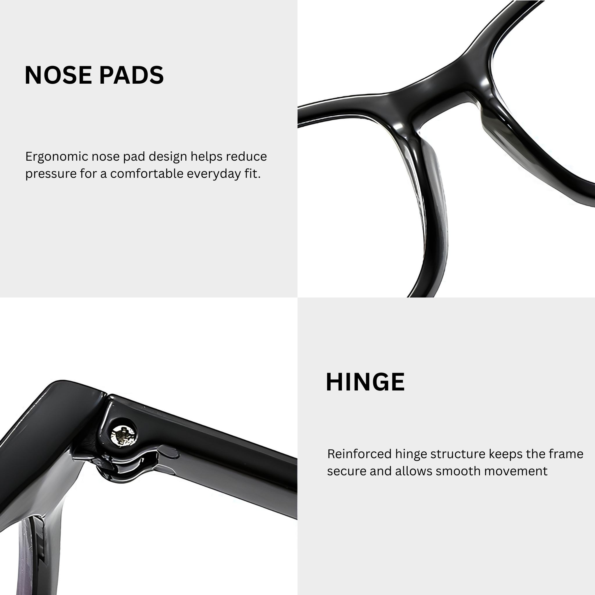 BlueGuard Glasses- Black