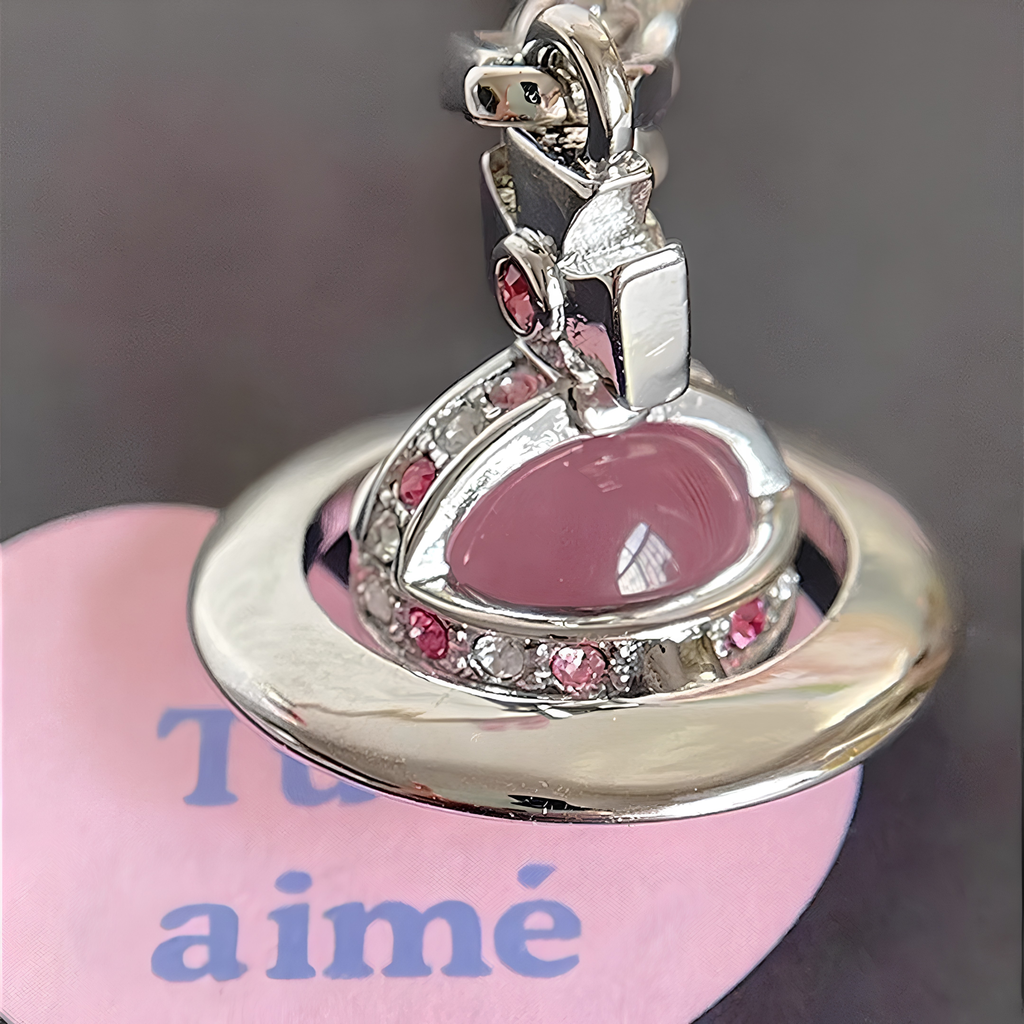 Vivienne Westwood Pink Orb Necklace