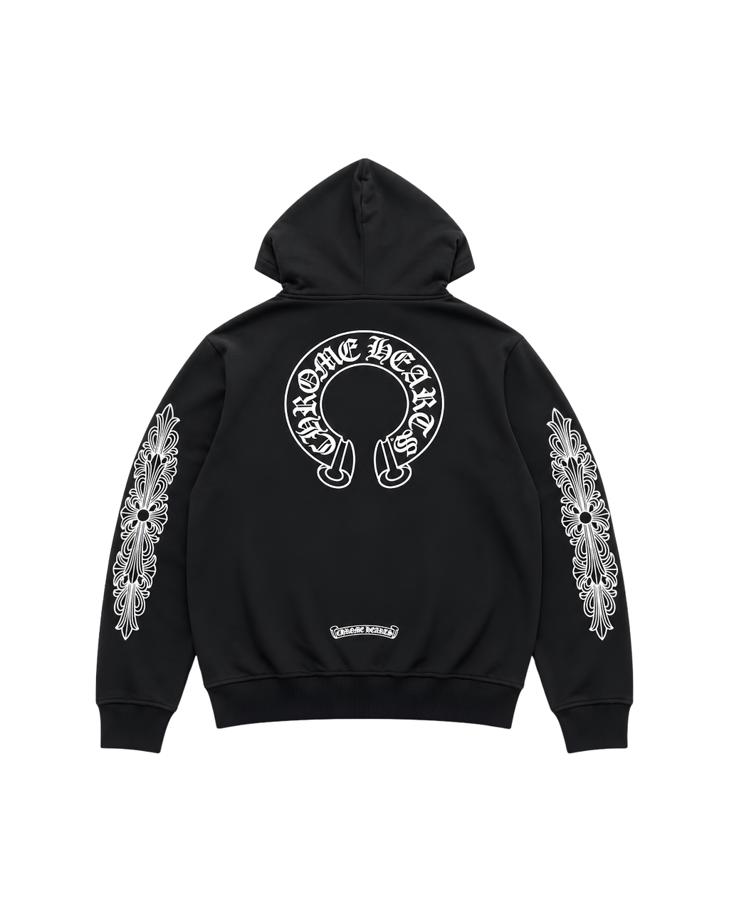 Black zip-up hoodie - Chrome Hearts