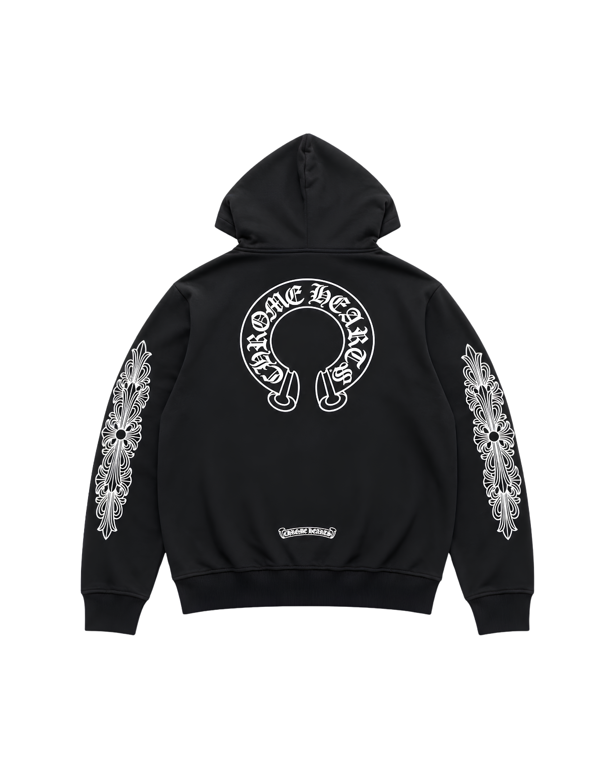 Black zip-up hoodie - Chrome Hearts