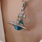 Vivienne Westwood Blue Orb Necklace