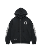 Black zip-up hoodie - Chrome Hearts