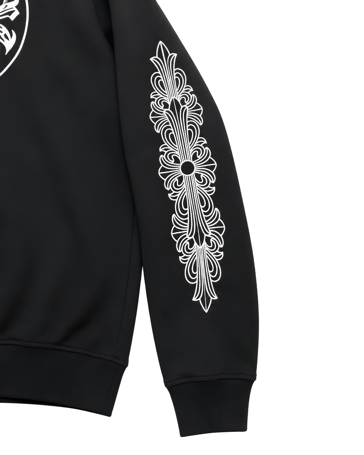 Black zip-up hoodie - Chrome Hearts