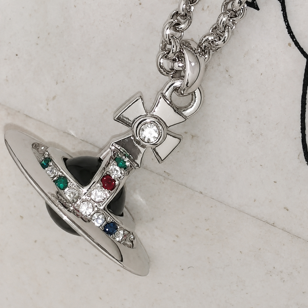 Vivienne Westwood Black Orb Necklace