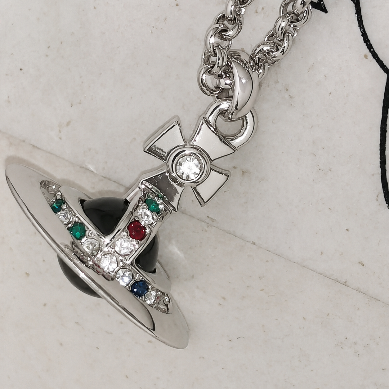 Vivienne Westwood Black Orb Necklace