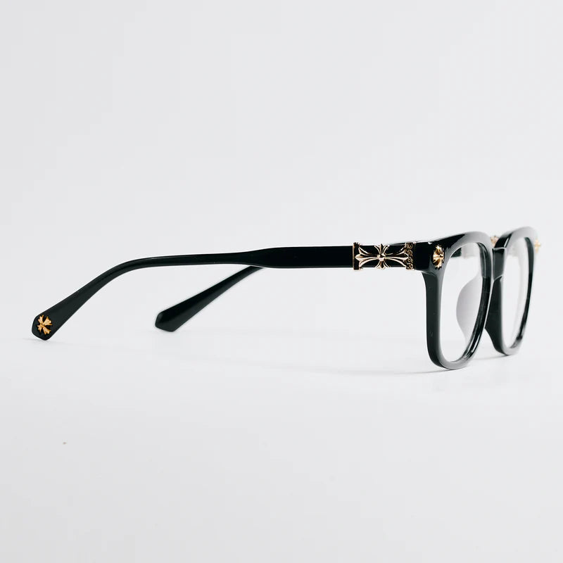 Chrome Heart Glasses– Black & Gold Edition