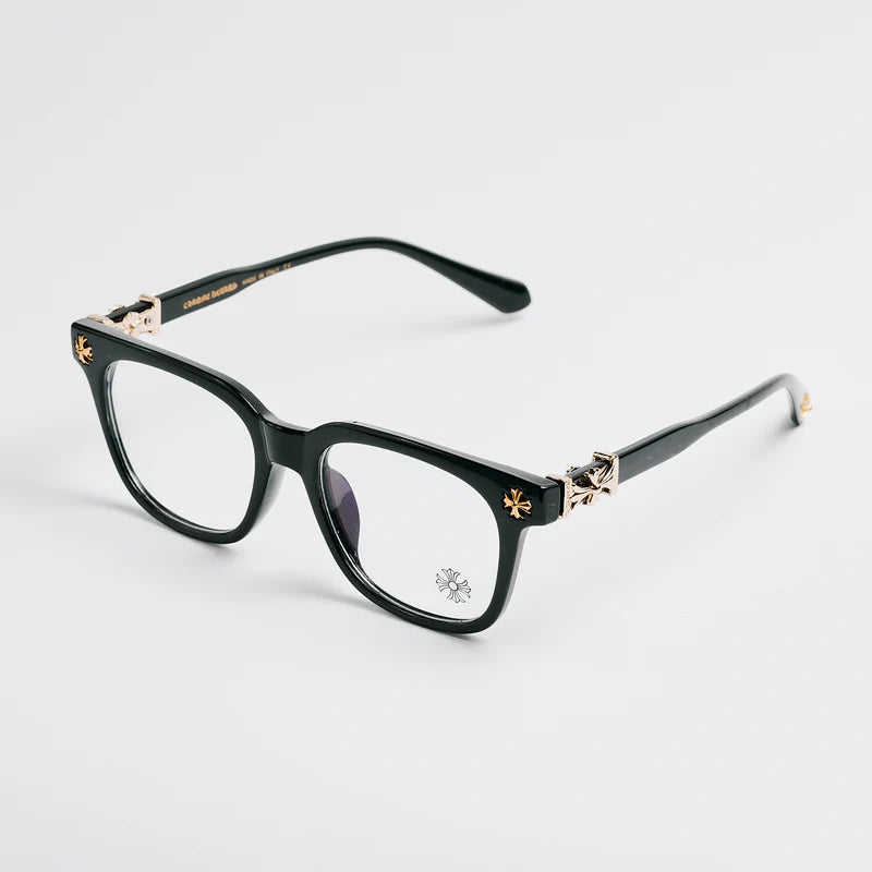 Chrome Heart Glasses– Black & Gold Edition