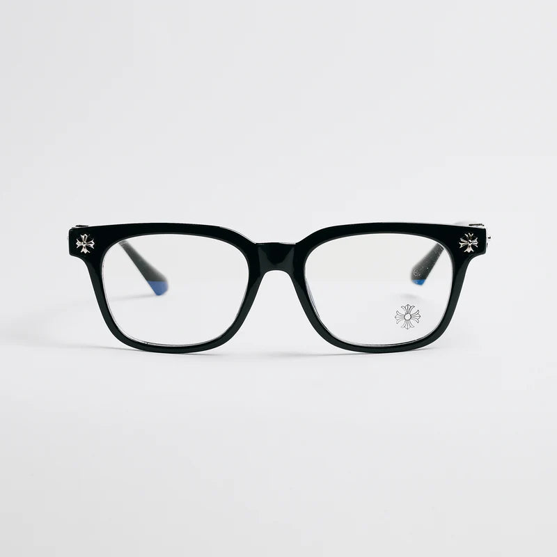 Chrome Heart Glasses – Black & Silver Edition