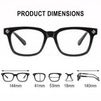 Chrome Heart Glasses – Black & Silver Edition