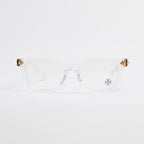 Chrome Heart Glasses – Clear & Gold Edition