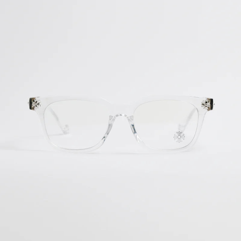 Chrome Heart Glasses – Clear & Silver Edition