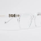 Chrome Heart Glasses – Clear & Silver Edition